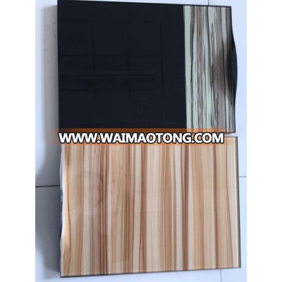 Cabinet door decorative glasses with paper MDF base board and plywood