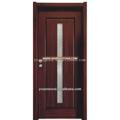 the chepest price MDF door/ mdf/pvc glass panel door