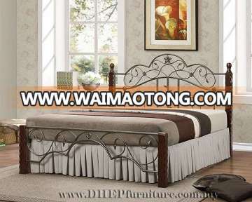 Wooden Queen Bed, Bedroom Furniture, Classical duoble bed